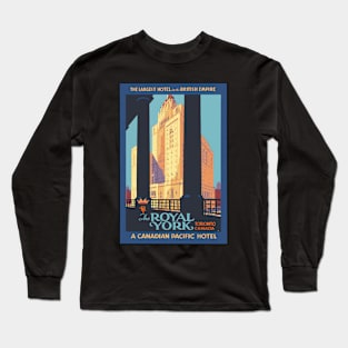 Vintage Poster Royal York Long Sleeve T-Shirt